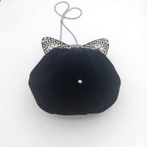 Kate spade cat's meow suede crossbody or clutch handbag - Picture 1 of 6